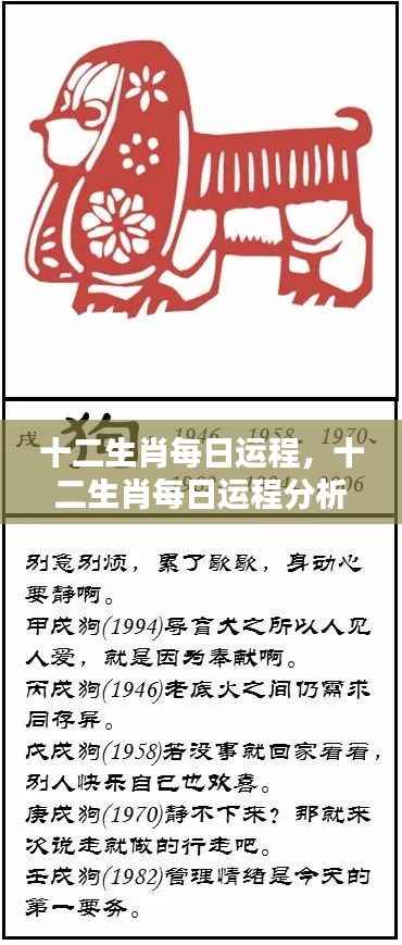 十二生肖每日运程，十二生肖每日运程分析